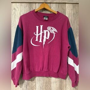 Warner Bros. Harry Potter Crewneck - Berry Pink Navy & White